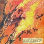 dragons dans le ciel