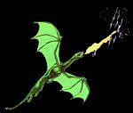 dragon brûlant des Fils